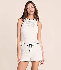Lou & Grey Tipped Pointelle Sweater Tank Top carousel Product Image 3