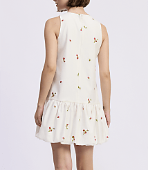 En Saison Strawberry Kiss Bubble Hem Mini Dress carousel Product Image 3