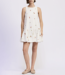 En Saison Strawberry Kiss Bubble Hem Mini Dress carousel Product Image 1