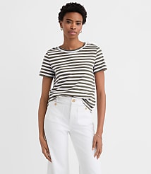 Petite Striped Everyday Crew Tee carousel Product Image 1