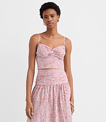 Floral Poplin Twist Cami carousel Product Image 1
