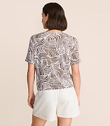 Petite Lou & Grey Wave Essential Modal Tee carousel Product Image 3