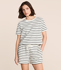 Lou & Grey Striped Jacquard Rounded Hem Top carousel Product Image 2