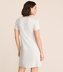 Lou & Grey Heathered Signaturesoft Mini Pocket Tee Dress carousel Product Image 3