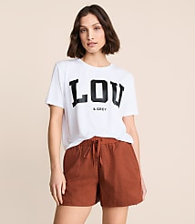 Lou & Grey Washed Twill Shorts carousel Product Image 1