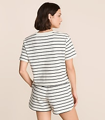 Lou & Grey Striped Jacquard Rounded Hem Top carousel Product Image 3