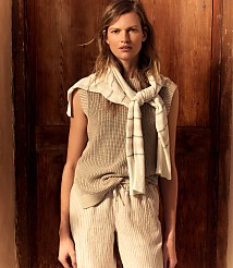 Haven Well Within Garment-Dyed Cotton Shaker Sleeveless Sweater carousel Product Image 3