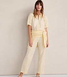 Haven Well Within Organic Cotton Twill Split Neck Top carousel Product Image 2