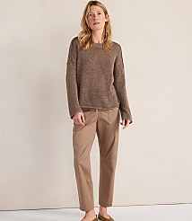 Haven Well Within Linen Tape Yarn Crewneck carousel Product Image 1