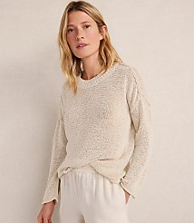 Haven Well Within Linen Tape Yarn Crewneck carousel Product Image 1