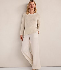 Haven Well Within Linen Tape Yarn Crewneck carousel Product Image 2