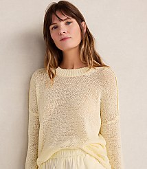 Haven Well Within Linen Tape Yarn Crewneck carousel Product Image 1