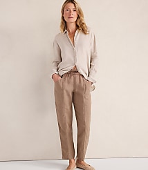 Haven Well Within Linen Straight Leg Pants carousel Product Image 2