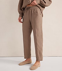 Haven Well Within Linen Straight Leg Pants carousel Product Image 1