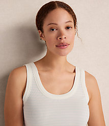 Haven Well Within Organic Cotton Delicate Stripe Scoop Neck Tank carousel Product Image 1