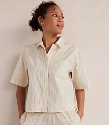 Haven Well Within Organic Cotton Poplin Gingham Pajama Top carousel Product Image 2