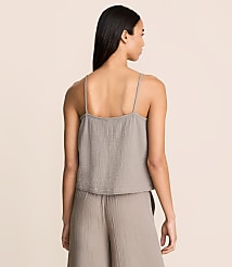 Lou & Grey Ruched Triple Cloth Tank Top carousel Product Image 3