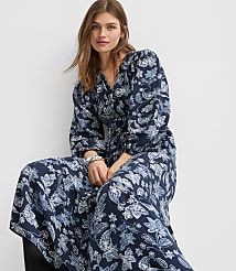 Petite Paisley Bow Maxi Pocket Dress carousel Product Image 4