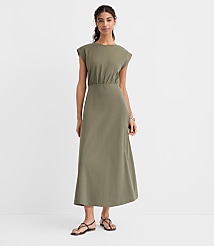 Petite Wedge Tee Midi Dress carousel Product Image 1