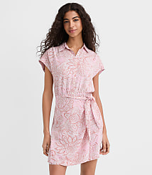 Petite Floral Wrap Mini Shirtdress carousel Product Image 2
