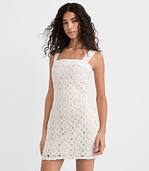 Petite Crochet Tank Mini Dress carousel Product Image 3