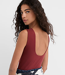 Scoop Back Boatneck Tank Top carousel Product Image 1
