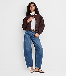 Gathered Sleeve Twill Jacket carousel Product Image 2