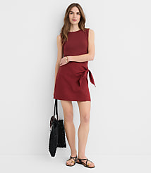 Petite Linen Cotton Wrap Skort carousel Product Image 1