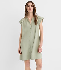 Petite Shirred Mini Pocket Dress carousel Product Image 1