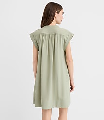 Petite Shirred Mini Pocket Dress carousel Product Image 3