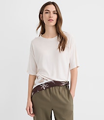 Linen Blend Modern Tee carousel Product Image 1