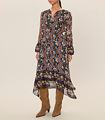 Rebecca Taylor Isha Long Sleeve Dress carousel Product Image 6