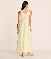 Lou & Grey Linen Cotton Tie Keyhole Maxi Pocket Dress carousel Product Image 3
