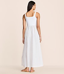Petite Lou & Grey Striped Linen Cotton Mixed Media Maxi Pocket Dress carousel Product Image 3