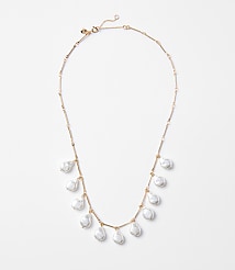 Pearlized Drop Statement Necklace carousel Product Image 1