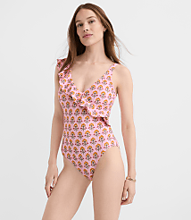 LOFT Garden Ruffle One Piece Swimsuit carousel Product Image 1