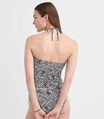 LOFT Beach Seashell Beaded Ruched Halter Tankini Top carousel Product Image 2