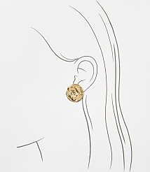 Coin Stud Earrings carousel Product Image 2