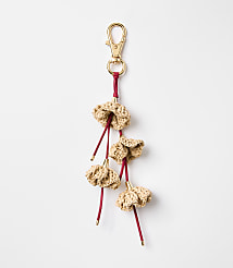 Raffia Flower Bag Charm carousel Product Image 2
