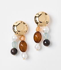 Mini Pearlized Drop Earrings carousel Product Image 1