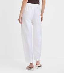Pull On Barrel Pants in Linen Cotton carousel Product Image 3