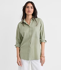 Linen Cotton Everyday Oversized Pocket Shirt carousel Product Image 1