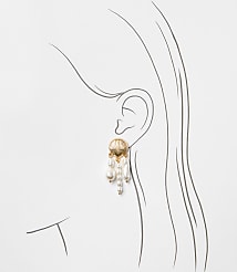 Seashell Pearlized Drop Earrings carousel Product Image 2