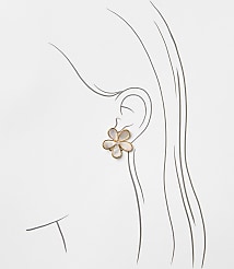 Mother Of Pearl Flower Stud Earrings carousel Product Image 2