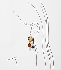 Mini Pearlized Drop Earrings carousel Product Image 2