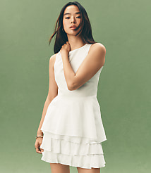 Shirred Ruffle Mini Skirt carousel Product Image 4
