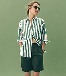 Bermuda Shorts in Linen Blend carousel Product Image 3