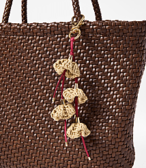 Raffia Flower Bag Charm carousel Product Image 1