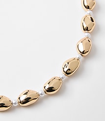 Pearlized Nugget Statement Necklace carousel Product Image 2
