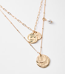 Coin Layered Necklace Set carousel Product Image 2